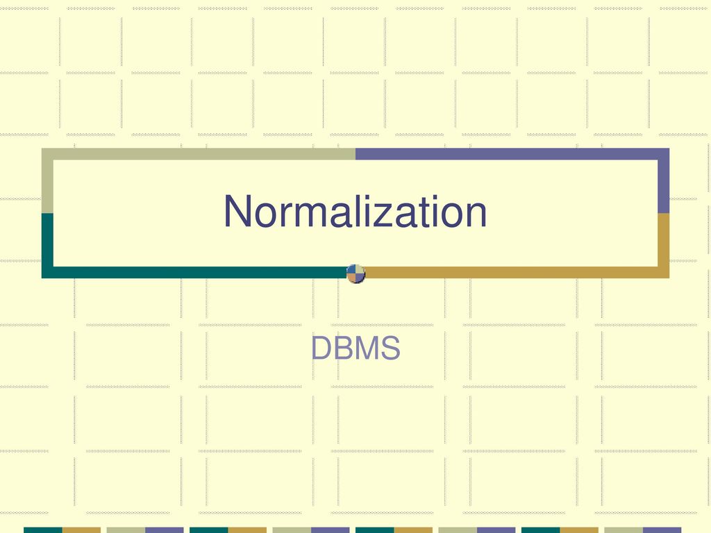 Normalization DBMS
