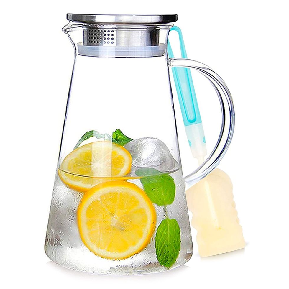 SUSTEAS Glass Pitcher with Lid