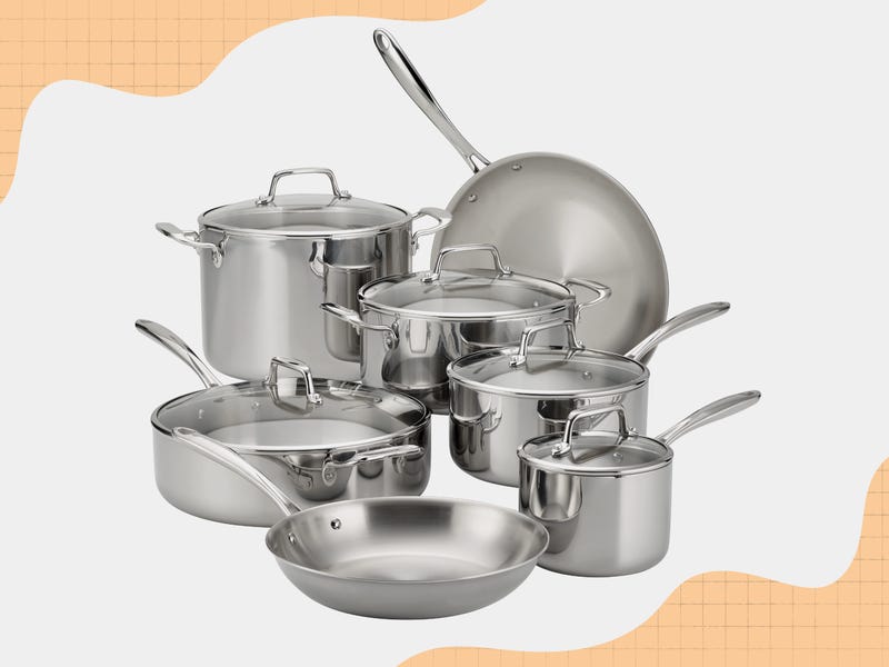 Tramontina 12-Piece Tri-Ply Clad Stainless Steel Set