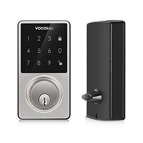 VOCOlinc Smart Door Lock Bluetooth Electronic Keyless Entry Deadbolt with Keypad LED Touch Screen