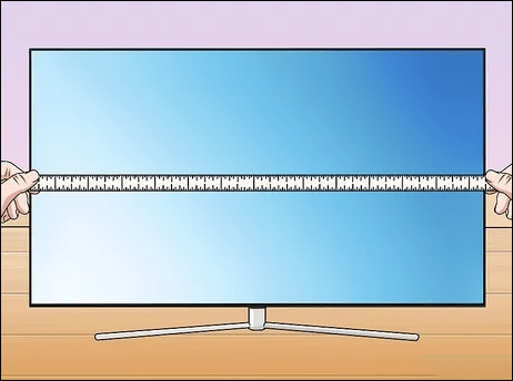 how to measure tv size